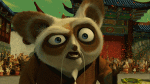 Twitching eye: Kung Fu Panda: Dreamworks