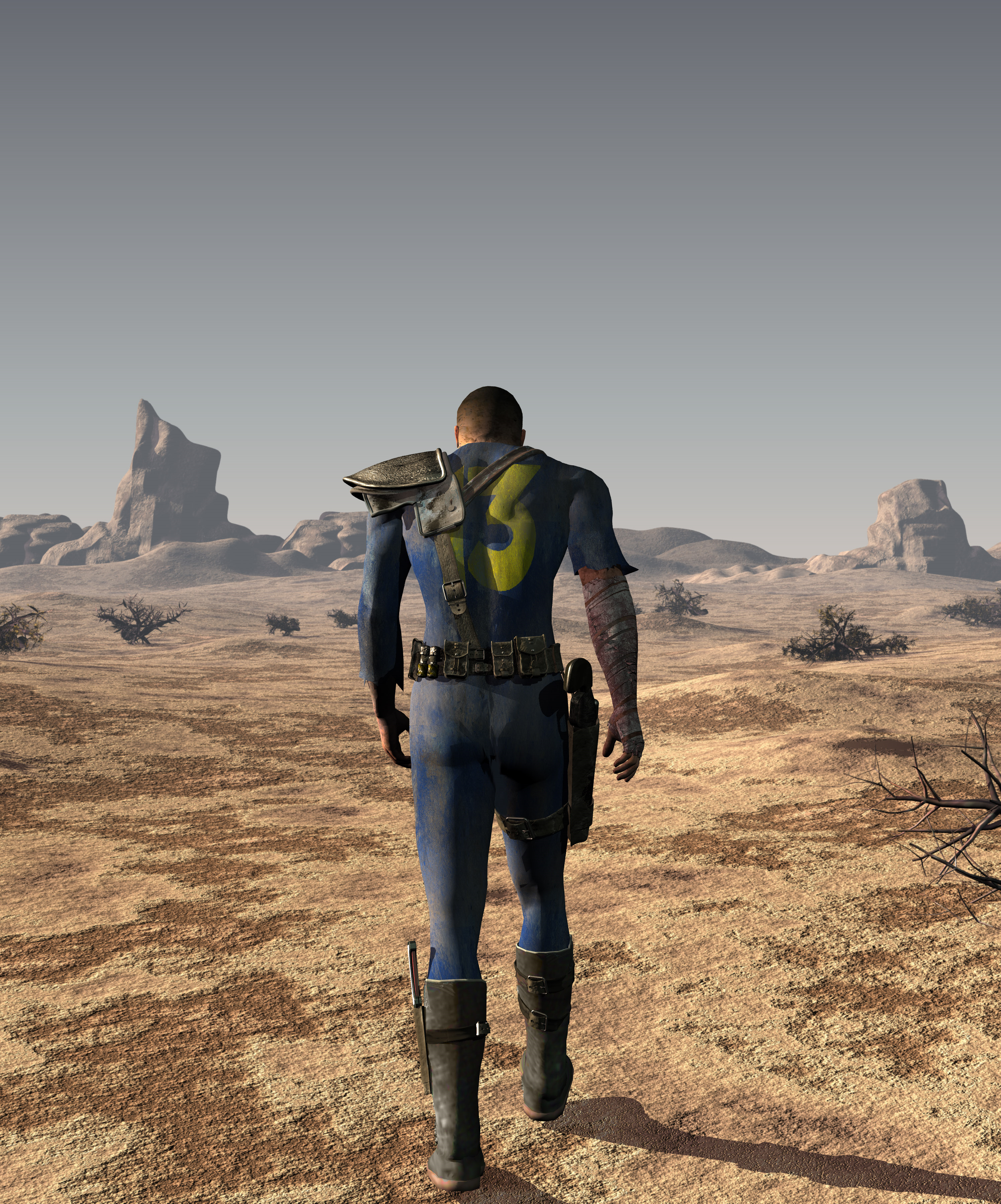 The final image from the video game Fallout